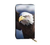 FHEDVBN Eagle Portafoglio per uomo e donna borsa lunga in pelle pochette grande borsa da viaggio porta telefono porta carte di credito porta soldi con cerniera portafogli in pelle regalo