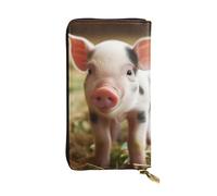 FHEDVBN Grazioso portafoglio a forma di animale per uomo donna borsa lunga in pelle pochette grande borsa da viaggio porta telefono porta carte di credito custodia per soldi con cerniera portafogli in