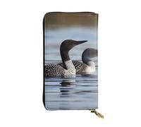 FHEDVBN Loon Birds Portafoglio per uomo e donna borsa lunga in pelle pochette grande borsa da viaggio porta telefono porta carte di credito porta soldi con cerniera portafogli in pelle regalo