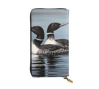 FHEDVBN Loon Birds Portafoglio per uomo e donna borsa lunga in pelle pochette grande borsa da viaggio porta telefono porta carte di credito porta soldi con cerniera portafogli in pelle regalo