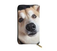FHEDVBN Portafoglio fotografico con cane animale per uomo donna borsa lunga pochette in pelle grande borsa da viaggio porta telefono porta carte di credito custodia per soldi con cerniera portafogli