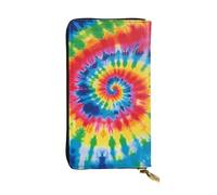 FHEDVBN tie dye arcobaleno portafoglio per uomo donna borsa lunga pochette in pelle grande borsa da viaggio porta telefono porta carte di credito custodia per soldi con cerniera portafogli in pelle