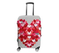 FHESDCW A Big Heart Small Hearts - Copribagagli per valigie, accessori da viaggio lavabili, antigraffio e antipolvere, adatto per bagagli da 48 a 81 cm, Stile:, S, Classico