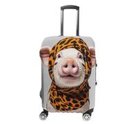 FHESDCW Animali domestici che indossano bagagli stampa leopardata copre per valigie, accessori da viaggio lavabili, protezione antigraffio e antipolvere per bagagli da 48-81 cm, Stile:, M, Classico