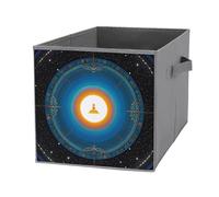 FHESDCW Balance Point of Cosmic Culture Scatola portaoggetti pieghevole con manici, cubi Oxford resistenti, 1 organizer pieghevole per armadio, per casa, scaffale, ufficio, viaggi