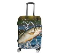 FHESDCW Big Mouth Bass Bites Bait - Copertura per valigie, accessori da viaggio lavabili, protezione antigraffio e antipolvere, adatta per bagagli da 48 a 81 cm, Stile:, M, Classico