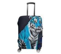 FHESDCW Blue Rose Tiger - Copribagagli per valigie, accessori da viaggio lavabili, antigraffio e antipolvere, adatto per bagagli da 48 a 81 cm, Stile:, L, Classico