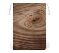 FHESDCW Borsa con coulisse in tela con venature del legno, sacchetti riutilizzabili per gioielli da viaggio, sacchetti lavabili per regali, caramelle, cosmetici, 20 x 25 cm