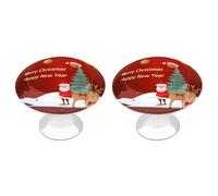 FHESDCW Confezione da 2 pomelli per armadietti in acciaio inox con viti, con scritta "Merry Christmas and Happy New Year", facili da installare, per armadietti moderni per cucina, bagno, comò
