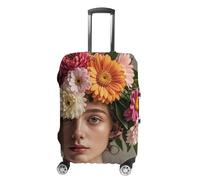 FHESDCW Copertura per bagagli a forma di vortice floreale per valigie, accessori da viaggio lavabili, protezione antigraffio e antipolvere, adatta per bagagli da 48 a 81 cm, Stile:, XL, Classico