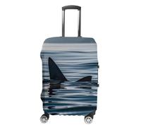 FHESDCW Copertura per bagagli a pinna di squalo per valigie, accessori da viaggio lavabili, protezione antigraffio e antipolvere, adatta per bagagli da 48 a 81 cm, Stile:, S, Classico