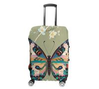 FHESDCW Copertura per bagagli antica farfalla per valigie, accessori da viaggio lavabili, protezione antigraffio e antipolvere, adatta per bagagli da 48 a 81 cm, Stile:, XL, Classico