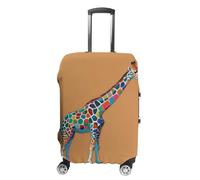 FHESDCW Copertura per bagagli colorata con giraffa per valigie, accessori da viaggio lavabili, protezione antigraffio e antipolvere, adatta per bagagli da 48 a 81 cm, Stile:, L, Classico