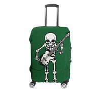 FHESDCW Copertura per bagagli con scheletro che suona la chitarra per valigie, accessori da viaggio lavabili, protezione antigraffio e antipolvere, adatta per bagagli da 48 a 81 cm, Stile:, M