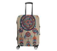 FHESDCW Copertura per valigie con acchiappasogni, colorata, stile retrò, lavabile, anti-graffio e antipolvere, adatta per bagagli da 48 a 81 cm, Stile:, L, Classico