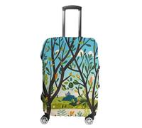FHESDCW Copertura per valigie con motivo a ramo di alberi esotici, accessori da viaggio lavabili, protezione antigraffio e antipolvere, adatta per bagagli da 48 a 81 cm, Stile:, XL, Classico