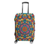FHESDCW Copribagagli circolare Mandala per valigie, accessori da viaggio lavabili, antigraffio e antipolvere, protezione per valigie da 48-81 cm, Stile:, S, Classico