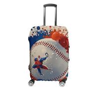 FHESDCW Copripagagli stile baseball Splatter per valigie, accessori da viaggio lavabili, antigraffio e antipolvere, protezione per valigie da 48-81 cm, Stile:, S, Classico