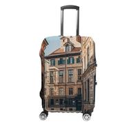 FHESDCW Facade Architecture Urban Image Copribagagli per valigie, accessori da viaggio lavabili, protezione antigraffio e antipolvere, adatta per bagagli da 48 a 81 cm, Stile:, S, Classico
