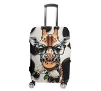 FHESDCW Giraffe Bites The Rose - Copribagagli per valigie, accessori da viaggio lavabili, protezione antigraffio e antipolvere per bagagli da 48-81 cm, Stile:, S, Classico
