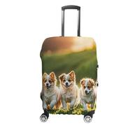 FHESDCW Happy Little Dog - Copribagagli per valigie, accessori da viaggio lavabili, antigraffio e antipolvere, adatto per bagagli da 48 a 81 cm, Stile:, S, Classico