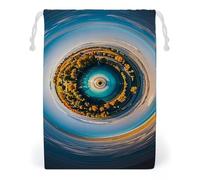 FHESDCW Heavenly Eye Borsa in tela con coulisse, sacchetti riutilizzabili per gioielli da viaggio, sacchetti lavabili per regali, caramelle, cosmetici, 12 x 18 cm