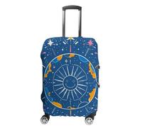 FHESDCW Interessante copertura per valigie con viso di sole, accessori da viaggio lavabili, antigraffio e protezione antipolvere per bagagli da 48-81 cm, Stile:, M, Classico