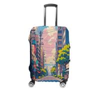 FHESDCW Japanese Streets - Copribagagli per valigie, accessori da viaggio lavabili, antigraffio e antipolvere, adatto per bagagli da 48 a 81 cm, Stile:, S, Classico