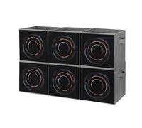 FHESDCW Mysterious Cosmic Black Holes Scatola portaoggetti pieghevole con manici, cubi Oxford resistenti, 6 pezzi, organizer pieghevole per armadio, per casa, scaffale, ufficio, viaggi