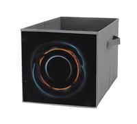 FHESDCW Mysterious Cosmic Black Holes Scatola portaoggetti pieghevole con manici, cubi Oxford resistenti, 1 organizer pieghevole per armadio, per casa, scaffale, ufficio, viaggi
