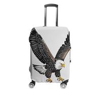 FHESDCW Sketch of Bald Eagle - Copribagagli per valigie, accessori da viaggio lavabili, protezione antigraffio e antipolvere, adatta per bagagli da 48 a 81 cm, Stile:, M, Classico