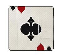 FHESDCW Spades K Poker Coperta da picnic con borsa tote con cerniera, impermeabile, portatile, per esterni, leggera, pieghevole, per spiaggia, campeggio, parco, 150 x 150 cm