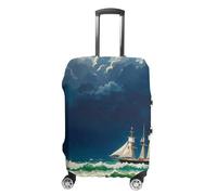 FHESDCW Stormy Waves - Copribagagli vintage per valigie, accessori da viaggio lavabili, antigraffio e antipolvere, adatto per bagagli da 48-81 cm, Stile:, S, Classico