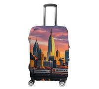 FHESDCW Sunset Bridge Grattacielo Copertura per valigie, accessori da viaggio lavabili, protezione antigraffio e antipolvere, adatta per bagagli da 48 a 81 cm, Stile:, XL, Classico