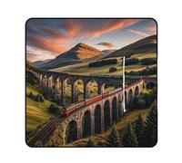 FHESDCW Sunset Over Elevated Bridge Coperta da picnic con borsa tote con cerniera, coperta impermeabile portatile per esterni, tappetino leggero pieghevole per spiaggia, campeggio, parco, 200 x 200 cm