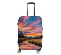 FHESDCW Sunset Reflection - Copribagagli per valigie, accessori da viaggio lavabili, antigraffio e antipolvere, adatto per bagagli da 48 a 81 cm, Stile:, L, Classico