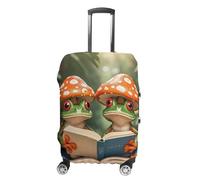 FHESDCW The Frog Family Is Reading - Copribagagli per valigie, accessori da viaggio lavabili, protezione antigraffio e antipolvere per bagagli da 48-81 cm, Stile:, L, Classico