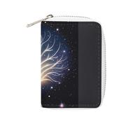 FHESDCW The Tree of Psychic Life Porta carte di credito per uomini e donne, porta carte di credito in pelle con 20 scomparti per carte di credito piccola borsa con cerniera
