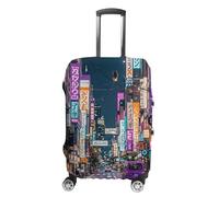 FHESDCW Tokyo Streets - Copribagagli per valigie, accessori da viaggio lavabili, antigraffio e antipolvere, adatto per bagagli da 48 a 81 cm, colore: viola, Stile:, L, Classico
