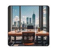FHESDCW Urban Architecture - Coperta da picnic con borsa tote con cerniera, impermeabile, portatile, per esterni, leggera, pieghevole, per spiaggia, campeggio, parco, 150 x 150 cm