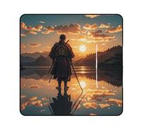 FHESDCW Warrior Reflection - Coperta da picnic con borsa tote con cerniera, impermeabile, portatile, per esterni, leggera, pieghevole, per spiaggia, campeggio, parco, 200 x 200 cm