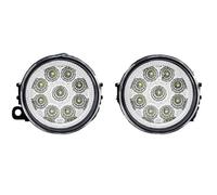 FHFB Fendinebbia Anteriore Fendinebbia A LED Per Fiat Per Panda Per Punto Per Evo 500 Auto 8000LM 30W Bianco Giallo 12V Impermeabile Anteriore Fendinebbia(9 Led White)