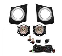 FHFB Fendinebbia Anteriore Fendinebbia A LED Per Mitsubishi Per TRITON Per L200 2015 2016 2017 2018 DRL Luci Diurne Paraurti Fari Di Guida Cavi Interruttore Anteriore Fendinebbia(LED WHITE)