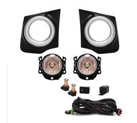 FHFB Fendinebbia Anteriore Fendinebbia A LED Per Mitsubishi Per TRITON Per L200 2015 2016 2017 2018 DRL Luci Diurne Paraurti Fari Di Guida Cavi Interruttore Anteriore Fendinebbia(LED YELLOW)