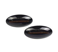 FHFB Led Lampada Indicatore Per Fiat Per Sedici 2005-2012 LED Car Dynamic Side Marker Una Coppia Indicatore Di Direzione Luce Per Acqua Corrente Luce Lampeggiante Indicatore Direzione(Smoked Black)
