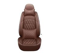 FHFB Set Coprisedili Auto Coprisedile In Pelle Accessori Auto Per Maserati Tutti I Modelli Per GranTurismo Per Ghibli Per Levante Per Quattroporte Car-Styling Protezione Sedile(Coffee pillow)