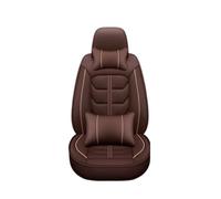 FHFB Set Coprisedili Auto Coprisedile In Pelle Accessori Auto Per Maserati Tutti I Modelli Per GranTurismo Per Ghibli Per Levante Per Quattroporte Car-Styling Protezione Sedile(Coffee pillow 1)
