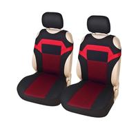 FHFB Set Coprisedili Auto Coprisedili Universali Per Auto Anteriori Accessori Interni In Spugna Di Rete Design T-shirt Per Auto/camion/furgone 2 Pezzi Protezione Sedile(Red front covers 2)