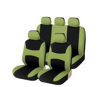 FHFB Set Coprisedili Auto Protezioni Per Seggiolini Auto Per Citroen 5 Posti Coprisedili Per Per Cuscini Universali Per Protezione Sedile(Green full set)