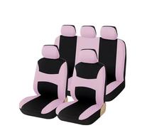 FHFB Set Coprisedili Auto Protezioni Per Seggiolini Auto Per Citroen 5 Posti Coprisedili Per Per Cuscini Universali Per Protezione Sedile(Pink full set)